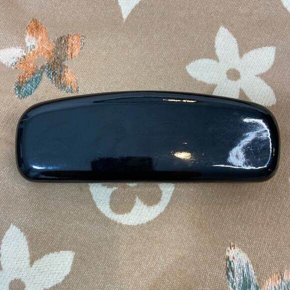 LULU GUINNESS LONDON HardCase Eyeglasses Sunglasses Reading Glasses Shinny Blk - Picture 3 of 7